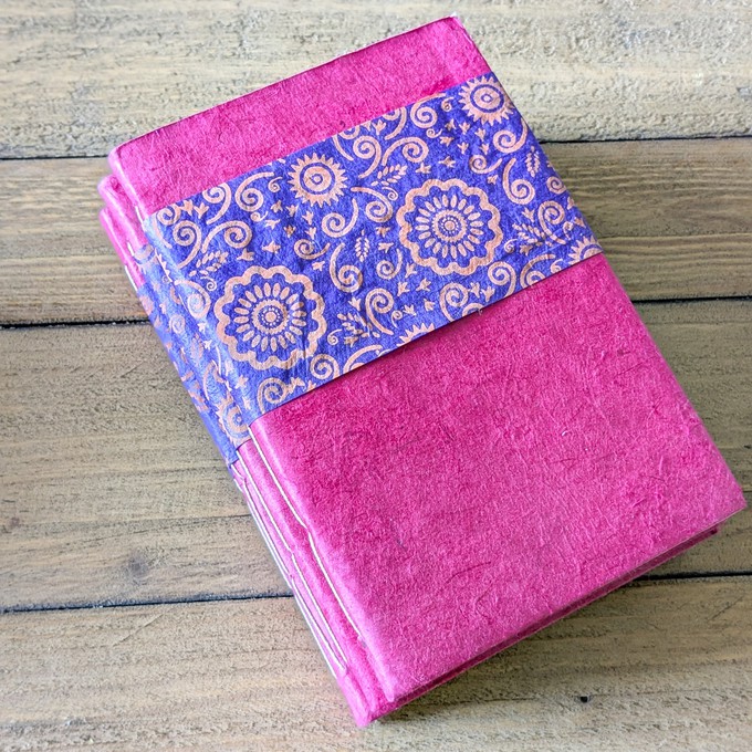 Eco friendly Lokta paper pocket notebook from Shakti.ism