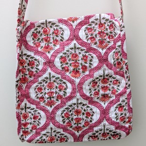 Quilted Block-Printed Cotton Crossbody Bag – Fair Trade Handmade Eco-Friendly Satchel from Shakti.ism