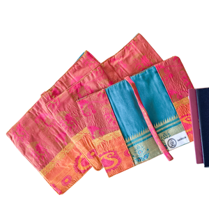 Handmade Recycled Sari Passport Covers, Upcycled Travel Wallets from Shakti.ism