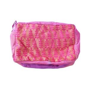 Large colourful upcycled sari box pouches from Shakti.ism