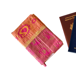 Handmade Recycled Sari Passport Covers, Upcycled Travel Wallets from Shakti.ism