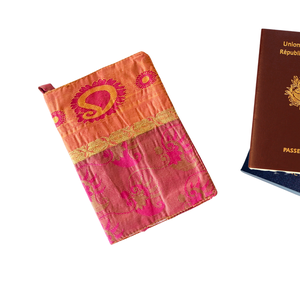 Handmade Recycled Sari Passport Covers, Upcycled Travel Wallets from Shakti.ism