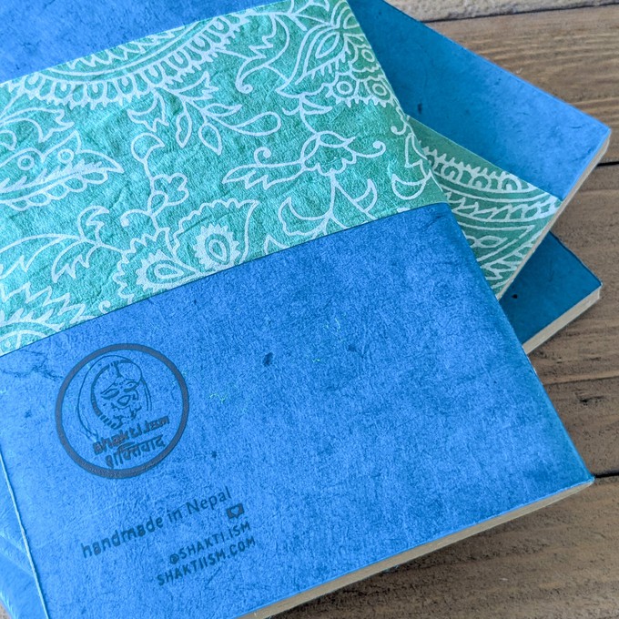 Eco friendly Lokta paper pocket notebook from Shakti.ism