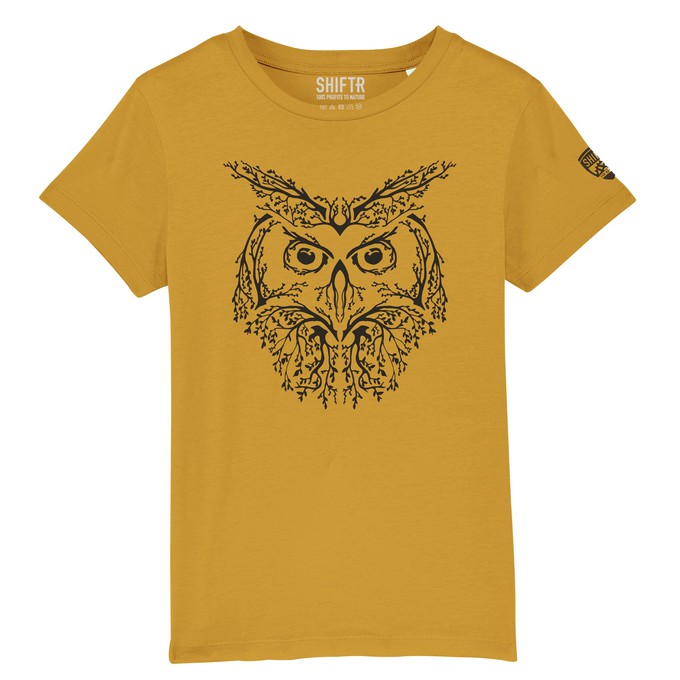 De Uil Kids T-shirt - Ochre from Shiftr for nature