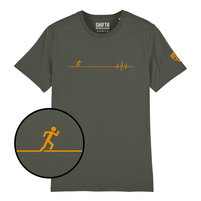 Running Heartbeat T-shirt from Shiftr for nature