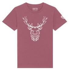 Het Hert Kids T-shirt - Dark Rose via Shiftr for nature
