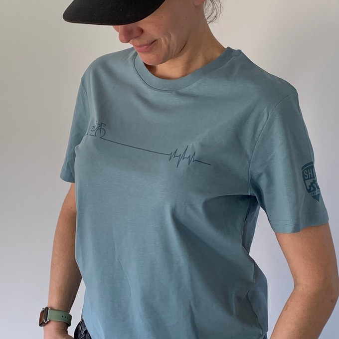 Cycling Heartbeat T-shirt from Shiftr for nature