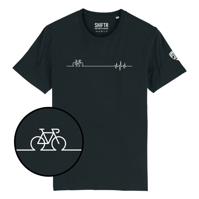 Cycling Heartbeat T-shirt from Shiftr for nature