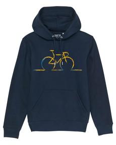 Cycling Hoodie - Navy van Shiftr for nature