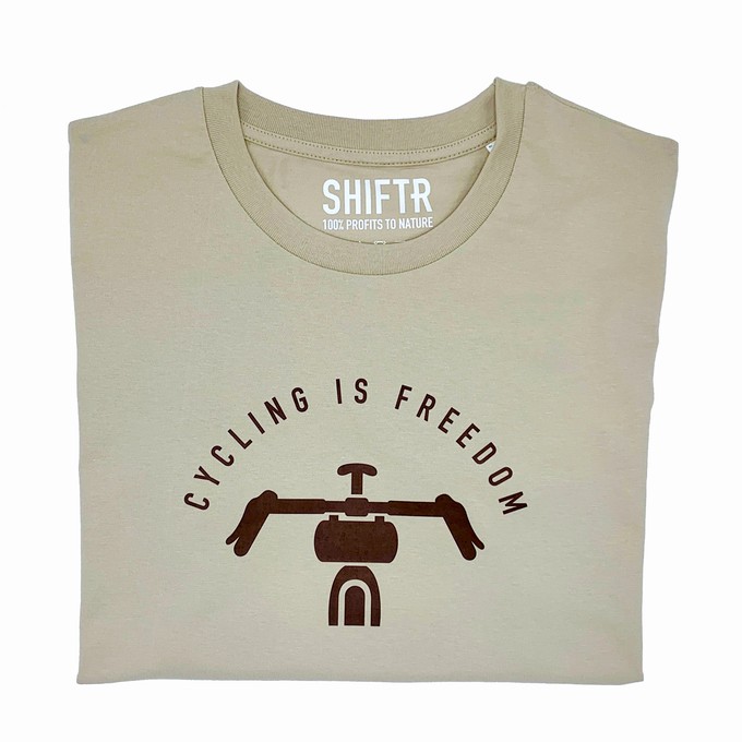 Gravelbike T-shirt - Zand from Shiftr for nature