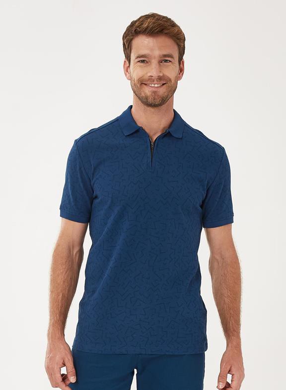 Poloshirt Rits Donkerblauw from Shop Like You Give a Damn