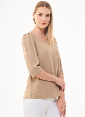 Top Ecovero Linnen Beige from Shop Like You Give a Damn