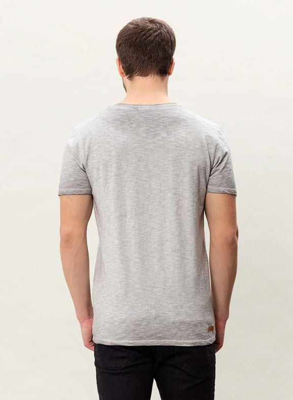 T-Shirt Vegan Leaf Geverfd Grijs from Shop Like You Give a Damn