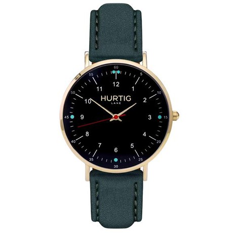 Horloge Moderno Goud Zwart & Bosgroen from Shop Like You Give a Damn