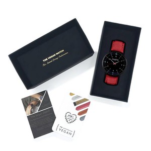 Moderno Horloge All Black & Rood from Shop Like You Give a Damn