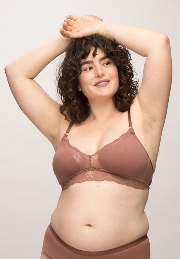 Bralette Stipa Warm Bruin from Shop Like You Give a Damn