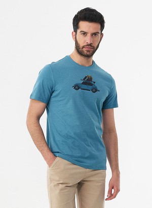 T-Shirt Beetle Blauw from Shop Like You Give a Damn