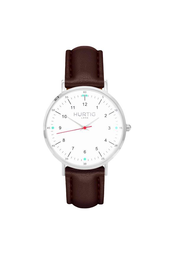 Moderno Watch Silver, White & Chestnut from Shop Like You Give a Damn