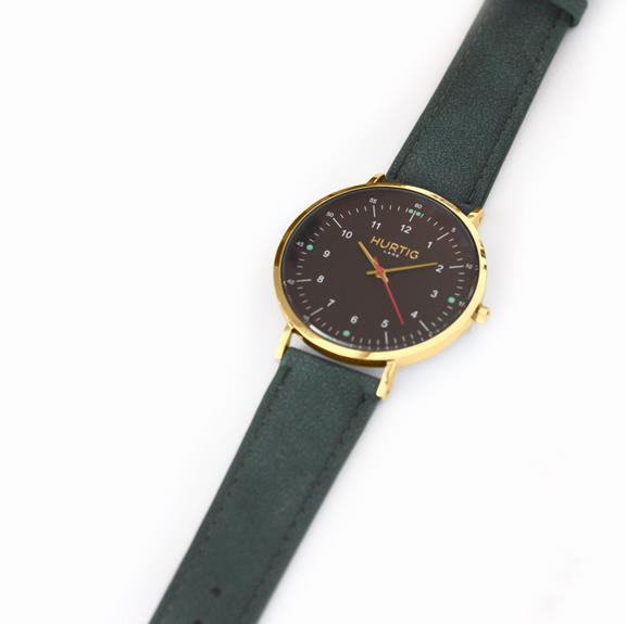 Horloge Moderna SuÃ¨de Goud Zwart & Donkergroen from Shop Like You Give a Damn