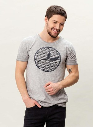 T-Shirt Vegan Leaf Geverfd Grijs from Shop Like You Give a Damn