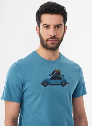 T-Shirt Beetle Blauw from Shop Like You Give a Damn