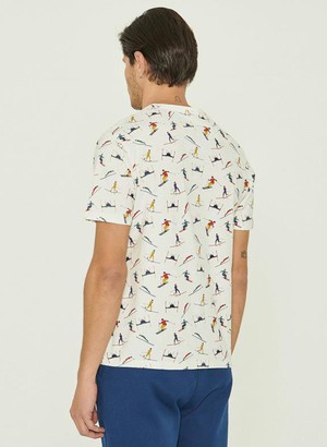 T-Shirt Biologisch Katoen Print Wit from Shop Like You Give a Damn