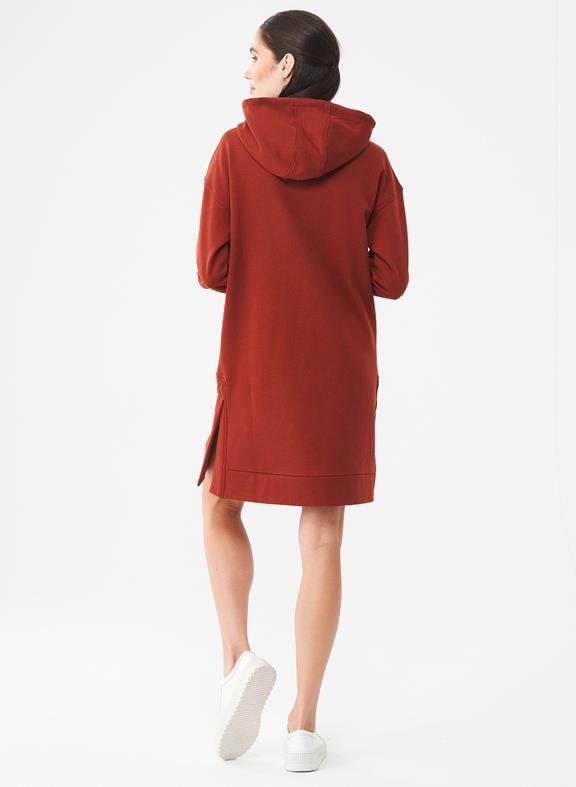 Lange Hoodie Jurk Bruin from Shop Like You Give a Damn