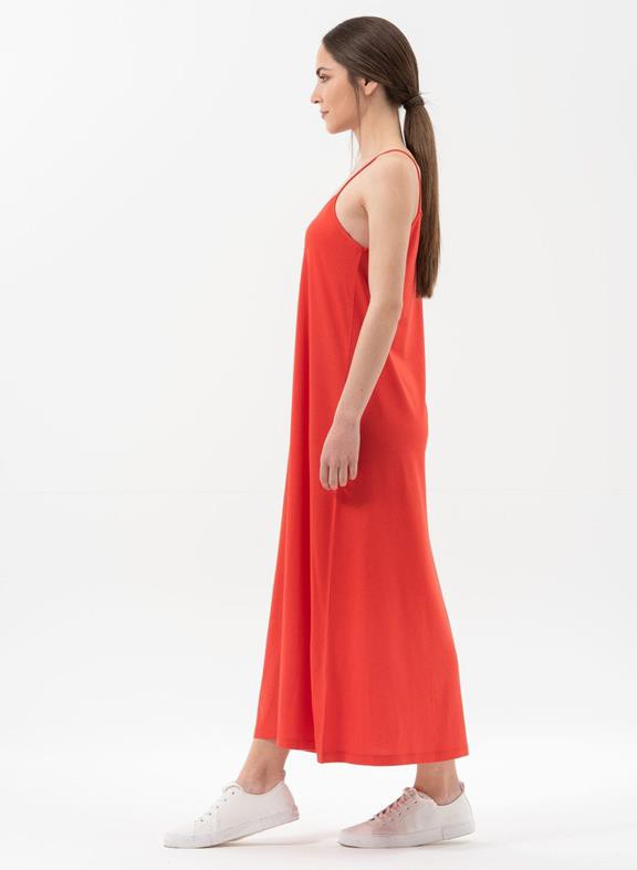 Maxi-Jurk Spaghettibandjes Rood from Shop Like You Give a Damn