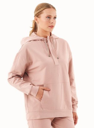 Sweat Hoodie Organic Cotton Pink from Shop Like You Give a Damn