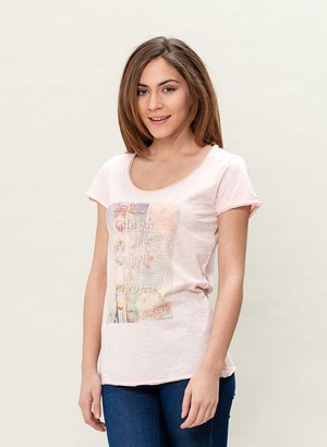 T-Shirt Happy Light Pink from Shop Like You Give a Damn
