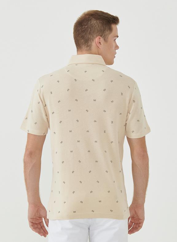 Poloshirt Bicycles Beige from Shop Like You Give a Damn