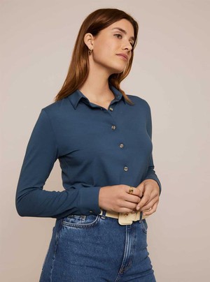 Cedar Blouse Blue from Shop Like You Give a Damn