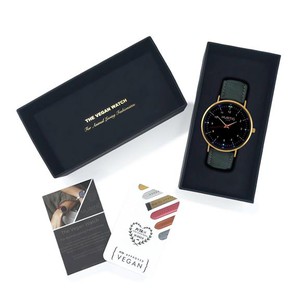 Horloge Moderno Goud Zwart & Bosgroen from Shop Like You Give a Damn