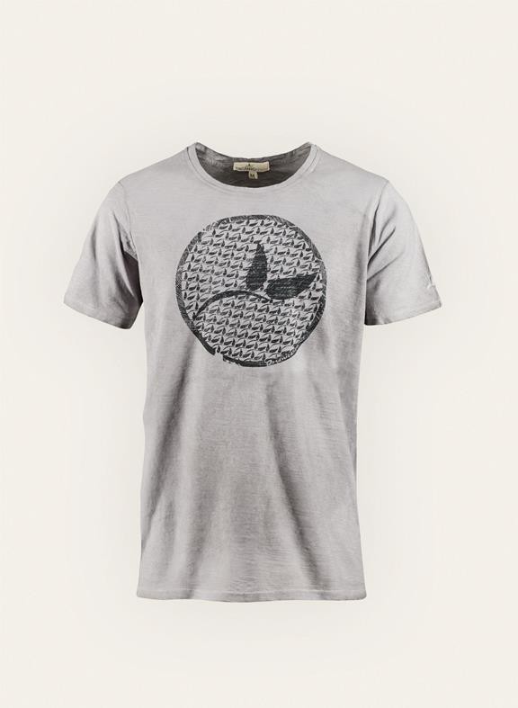 T-Shirt Vegan Leaf Geverfd Grijs from Shop Like You Give a Damn