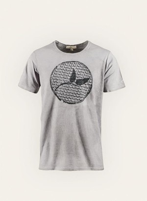 T-Shirt Vegan Leaf Geverfd Grijs from Shop Like You Give a Damn