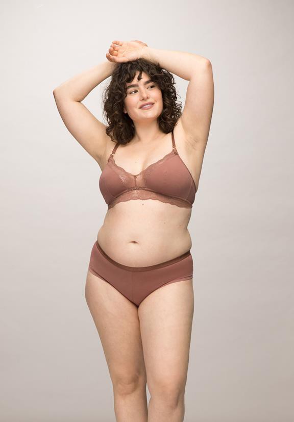 Bralette Stipa Warm Bruin from Shop Like You Give a Damn