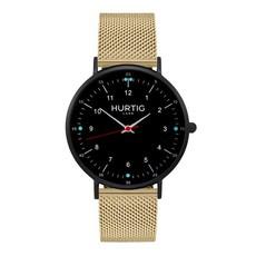 Horloge Moderno Zwart En Goud via Shop Like You Give a Damn