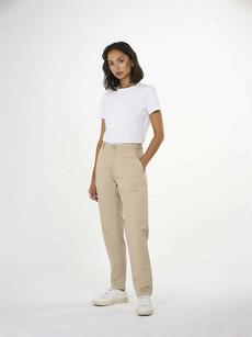 Cropped Chino Wilg Beige via Shop Like You Give a Damn