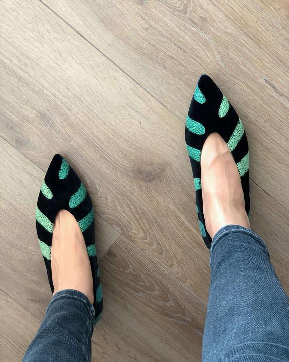 Loafers Monstera Groen from Shop Like You Give a Damn