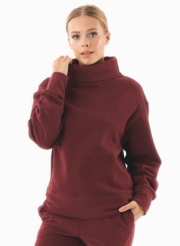 Sweater Coltrui Bio-Katoen Bordeaux from Shop Like You Give a Damn
