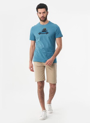 T-Shirt Beetle Blauw from Shop Like You Give a Damn
