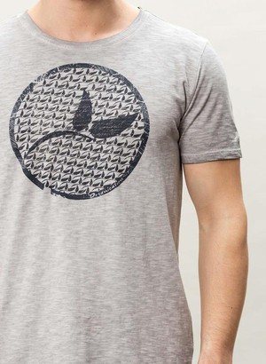 T-Shirt Vegan Leaf Geverfd Grijs from Shop Like You Give a Damn