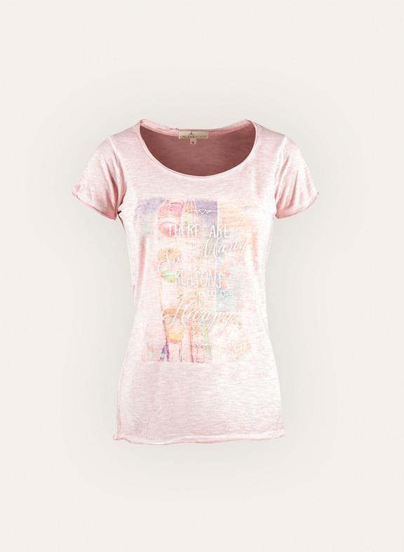 T-Shirt Happy Light Pink from Shop Like You Give a Damn