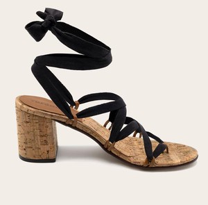 Sandalen Camila+ Kurk Zwart from Shop Like You Give a Damn