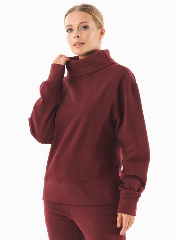 Sweater Coltrui Bio-Katoen Bordeaux from Shop Like You Give a Damn