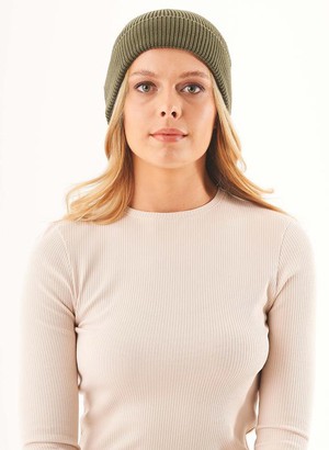 Unisex Muts Biokatoen Military Olive from Shop Like You Give a Damn