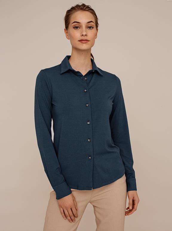 Blouse Cedar Petrol Blauw from Shop Like You Give a Damn