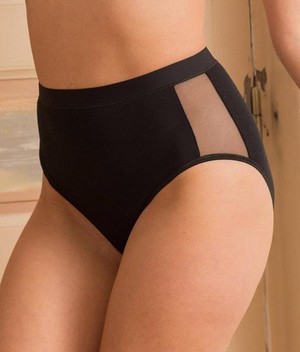 Slip High Waist Onyx Zwart from Shop Like You Give a Damn