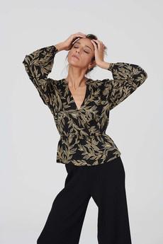 Blouse Marilin Dark Garden Zwart via Shop Like You Give a Damn