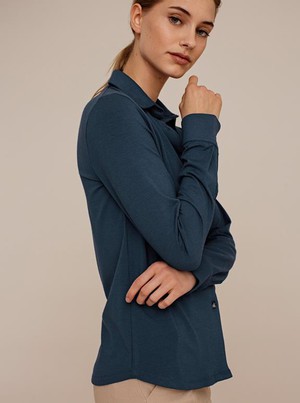 Blouse Cedar Petrol Blauw from Shop Like You Give a Damn